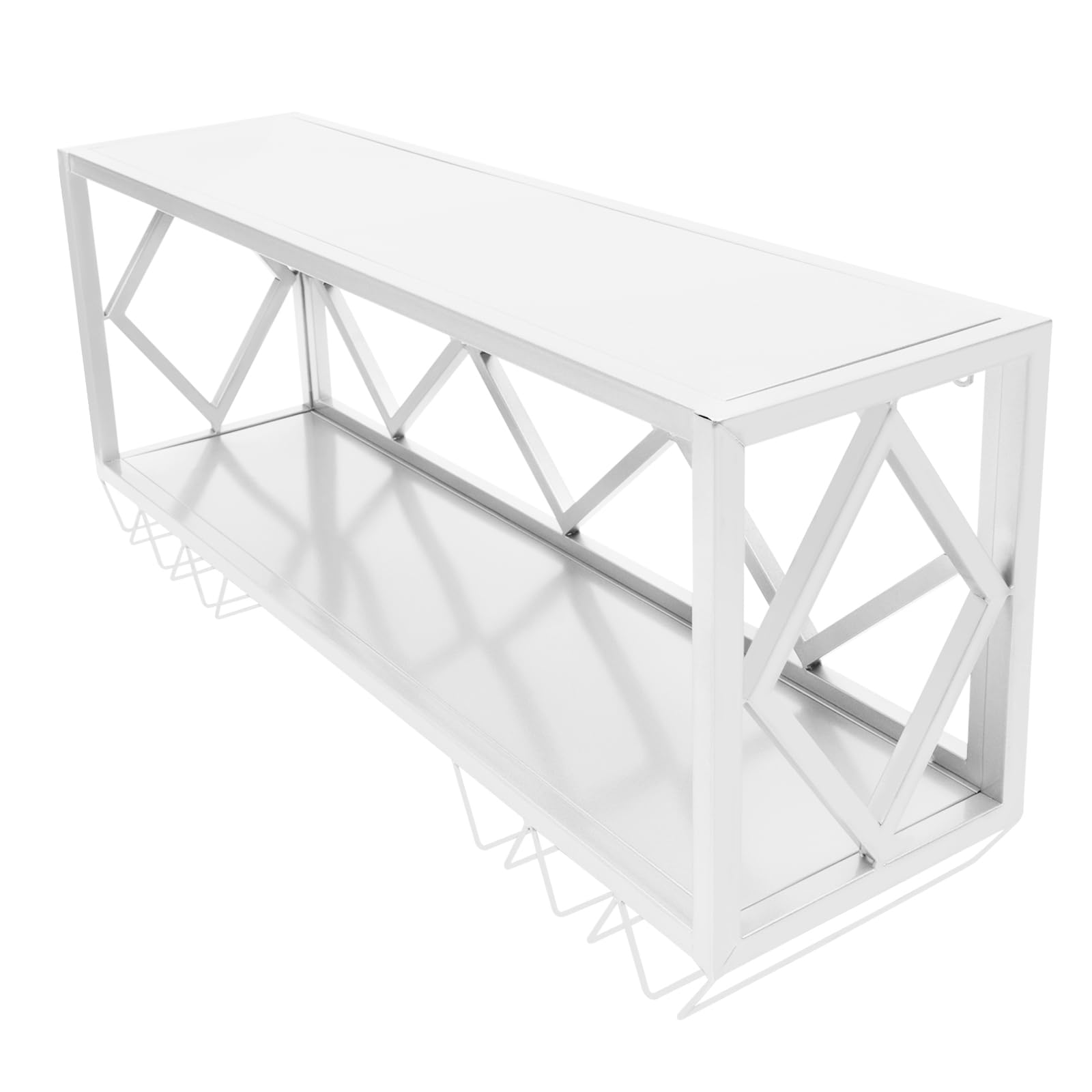 Wall Mounted Wine Rack with Glass Holder