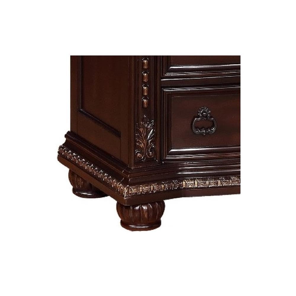 5 Drawer Wooden Chest with Marble Top