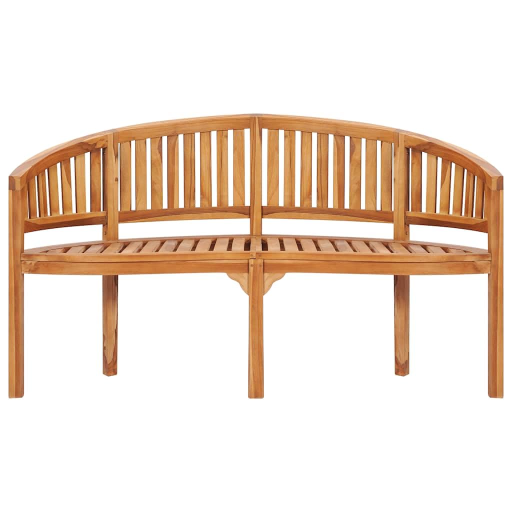 Teak Wood Banana Bench 3-Seater