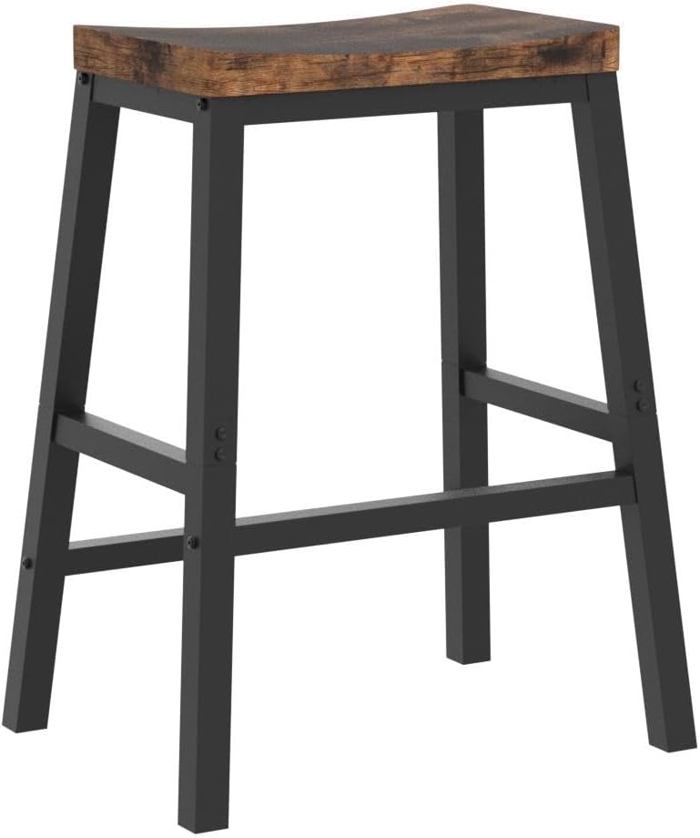 Bar Stools Set of 2 with Footrests