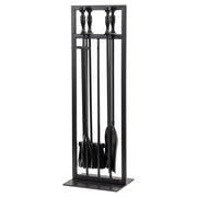 4-Piece Fireplace Tool Set with Stand