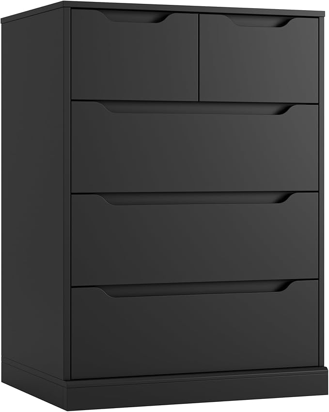 Modern 5 Drawer Dresser with Storage