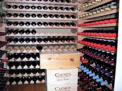 Modular Wine Rack Beechwood 32 Bottle Capacity