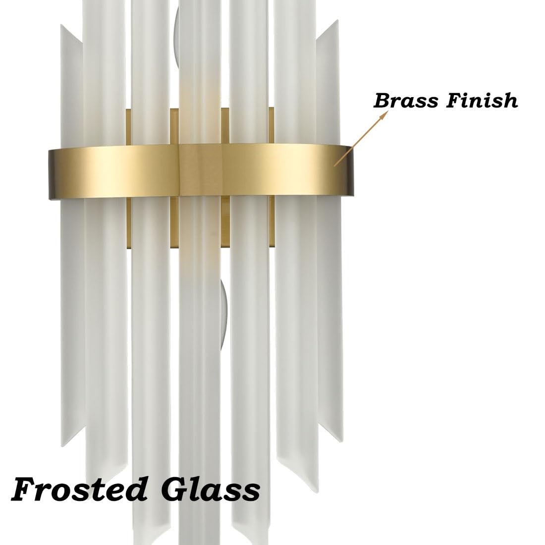 Modern Gold Crystal Wall Sconces Set of Two