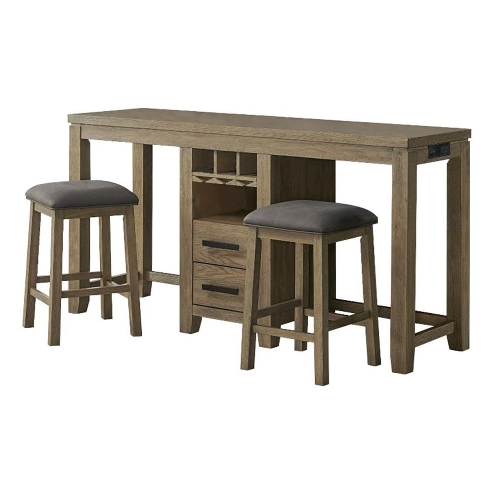 Counter Height Pub Table Set with Stools