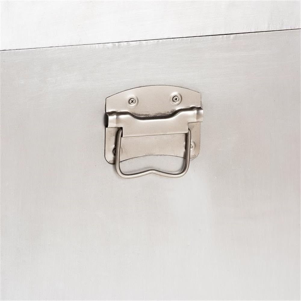 3-Drawer Mid-Century Metal Accent Storage Chest