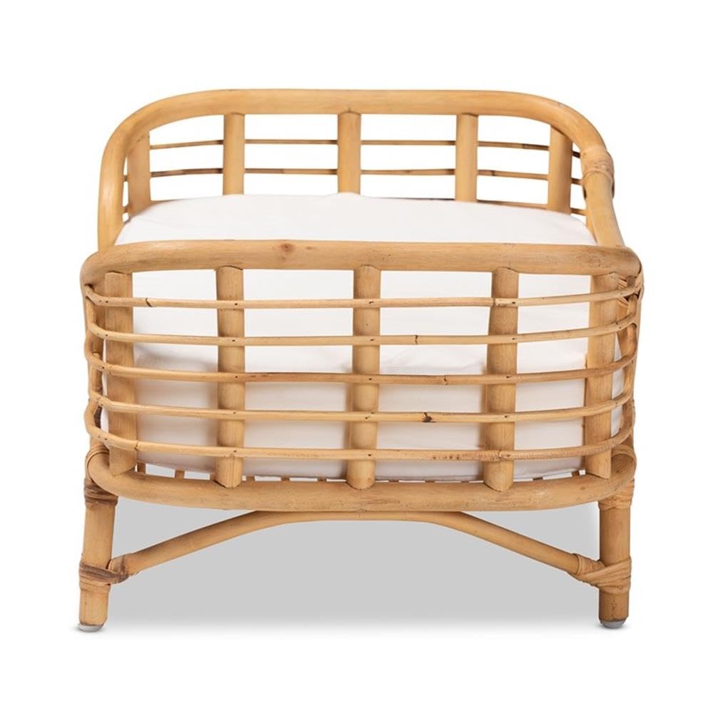 Modern Rattan Pet Bed with Cushion