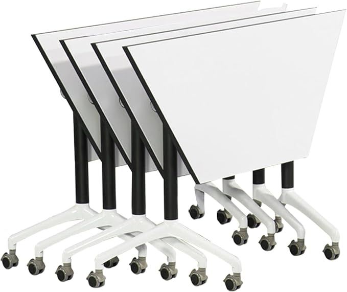 Foldable Conference Room Table with Wheels