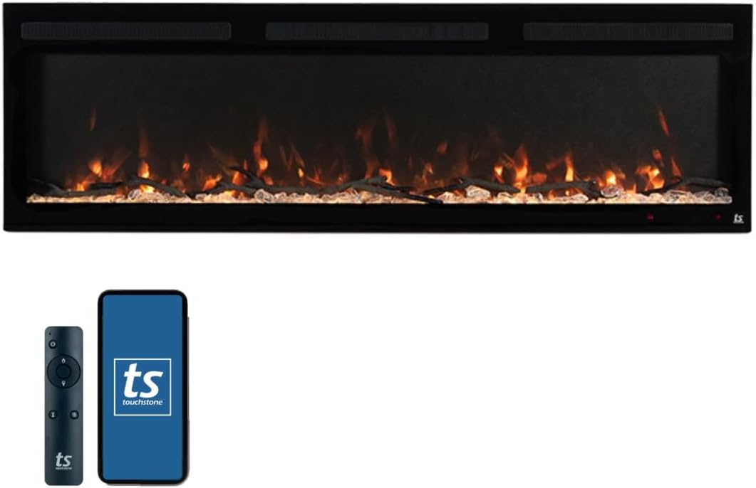 57" Smart Electric Fireplace with WiFi and Alexa