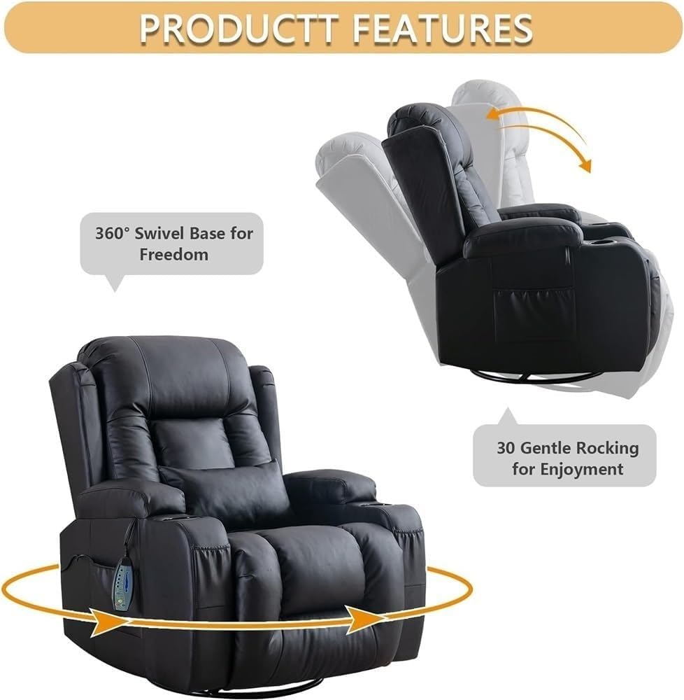 Electric Power Lift Recliner with Heat and Massage