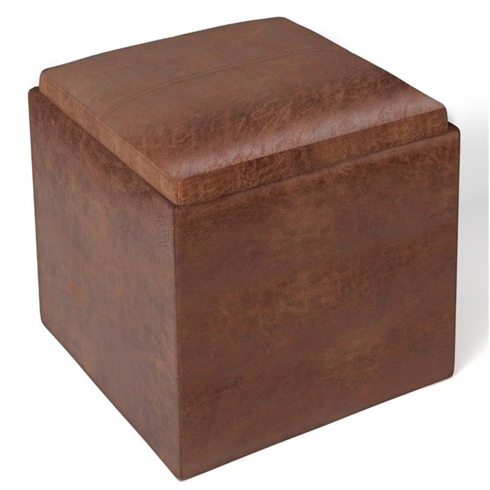 Cube Storage Ottoman with Tray