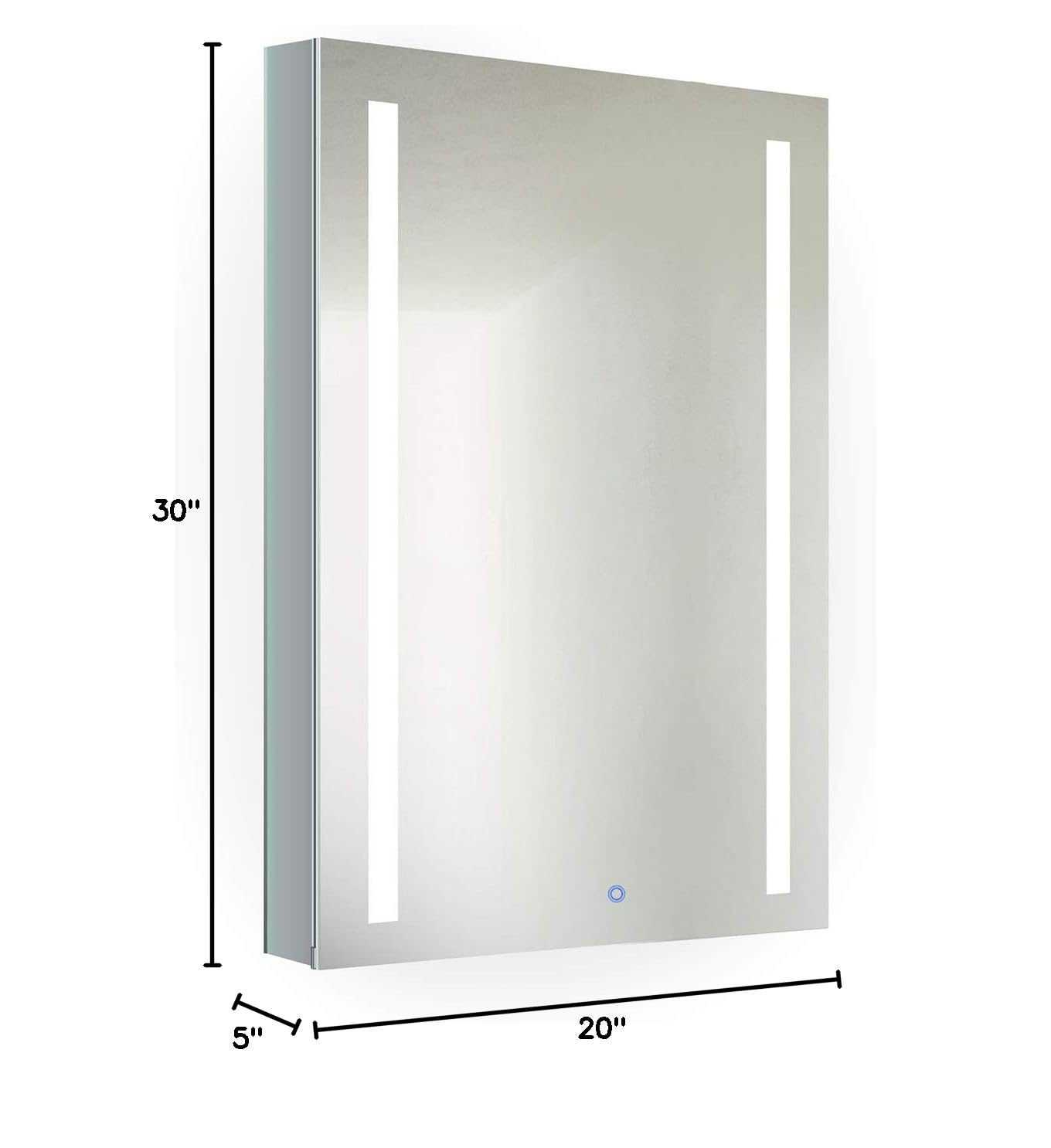 LED Medicine Cabinet 20x30 with Dimmer and Defogger