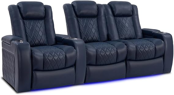 Tuscany Home Theater Seat - Power Recliner Row of 3