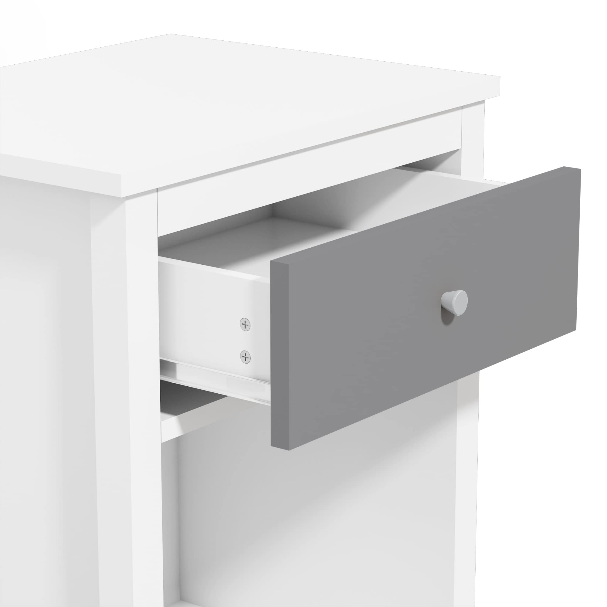 Kids Nightstand with Drawer and Storage Shelf