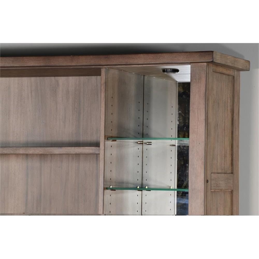 Buffet and Hutch Bar with LED Lights
