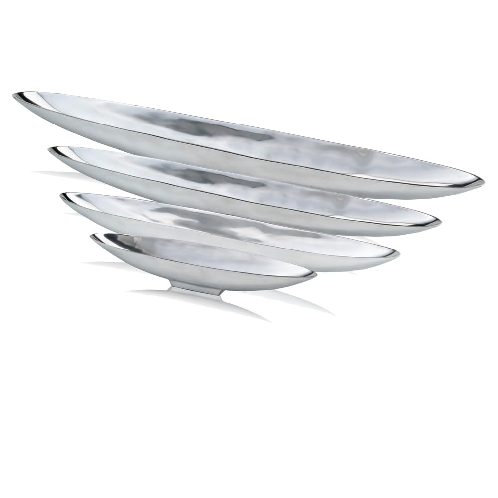 Aluminum Boat-Shaped Decorative Bowl Tray