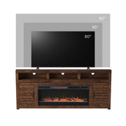 78" Electric Fireplace TV Stand with Storage