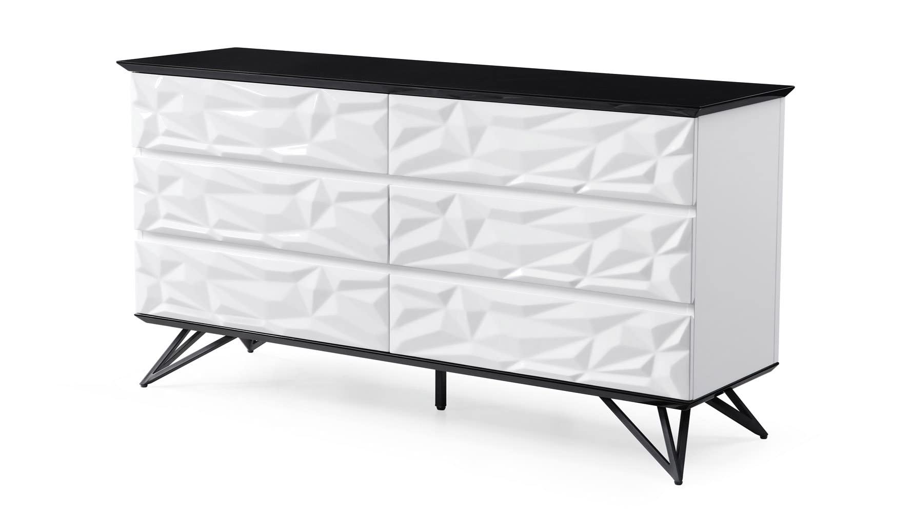 63" Modern Vortice Accent Chest