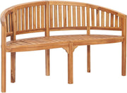 Teak Wood Banana Bench 3-Seater