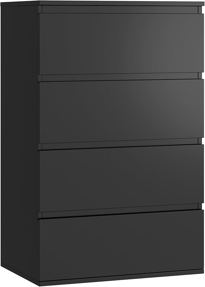 4 Drawer Dresser White Modern Storage Chest