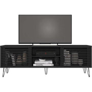Mid-Century Modern TV Stand 70 Inch Black