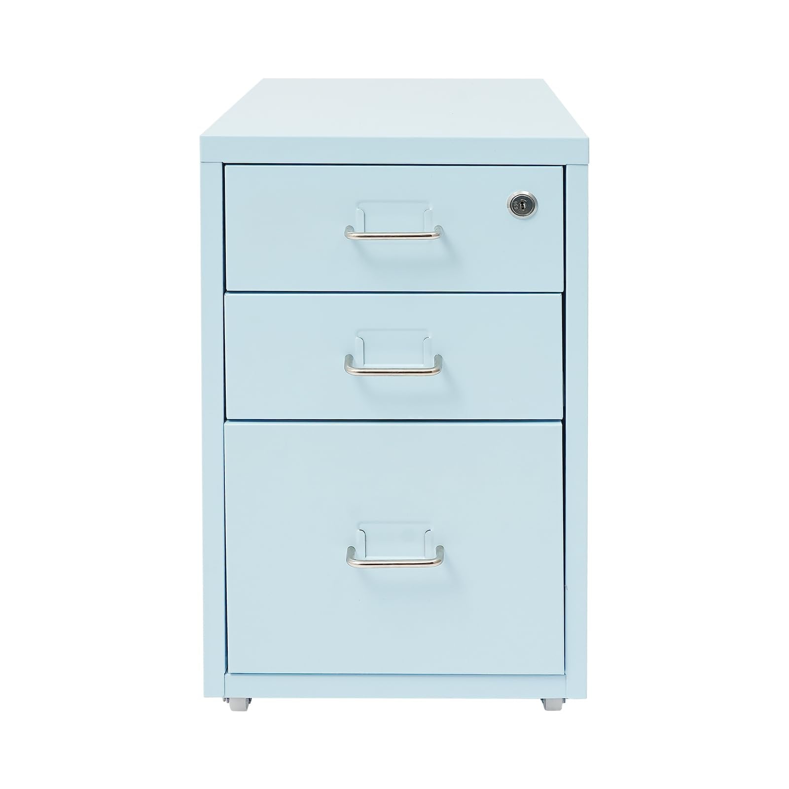 3-Drawer Lockable Mobile File Cabinet