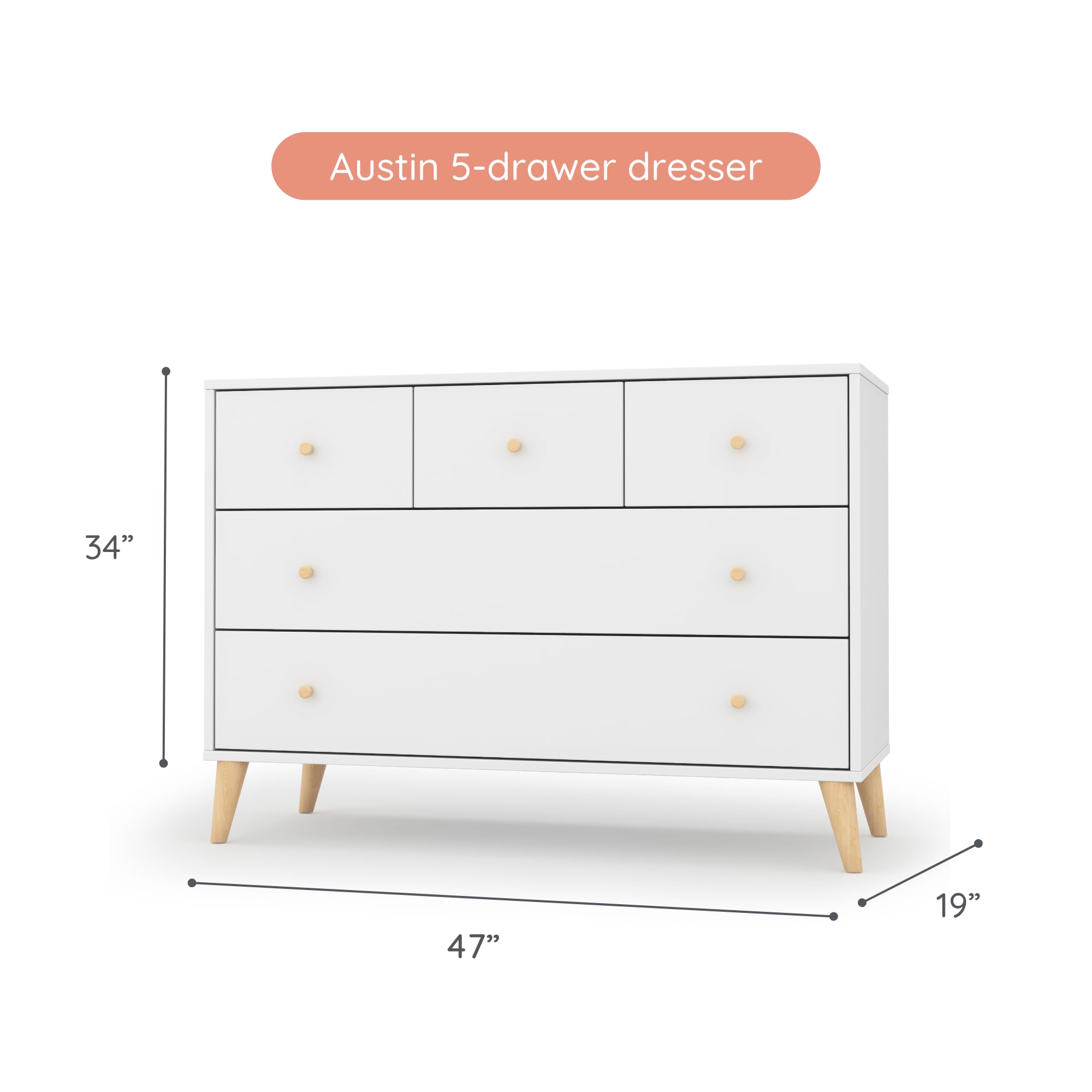 Austin 5-Drawer Dresser