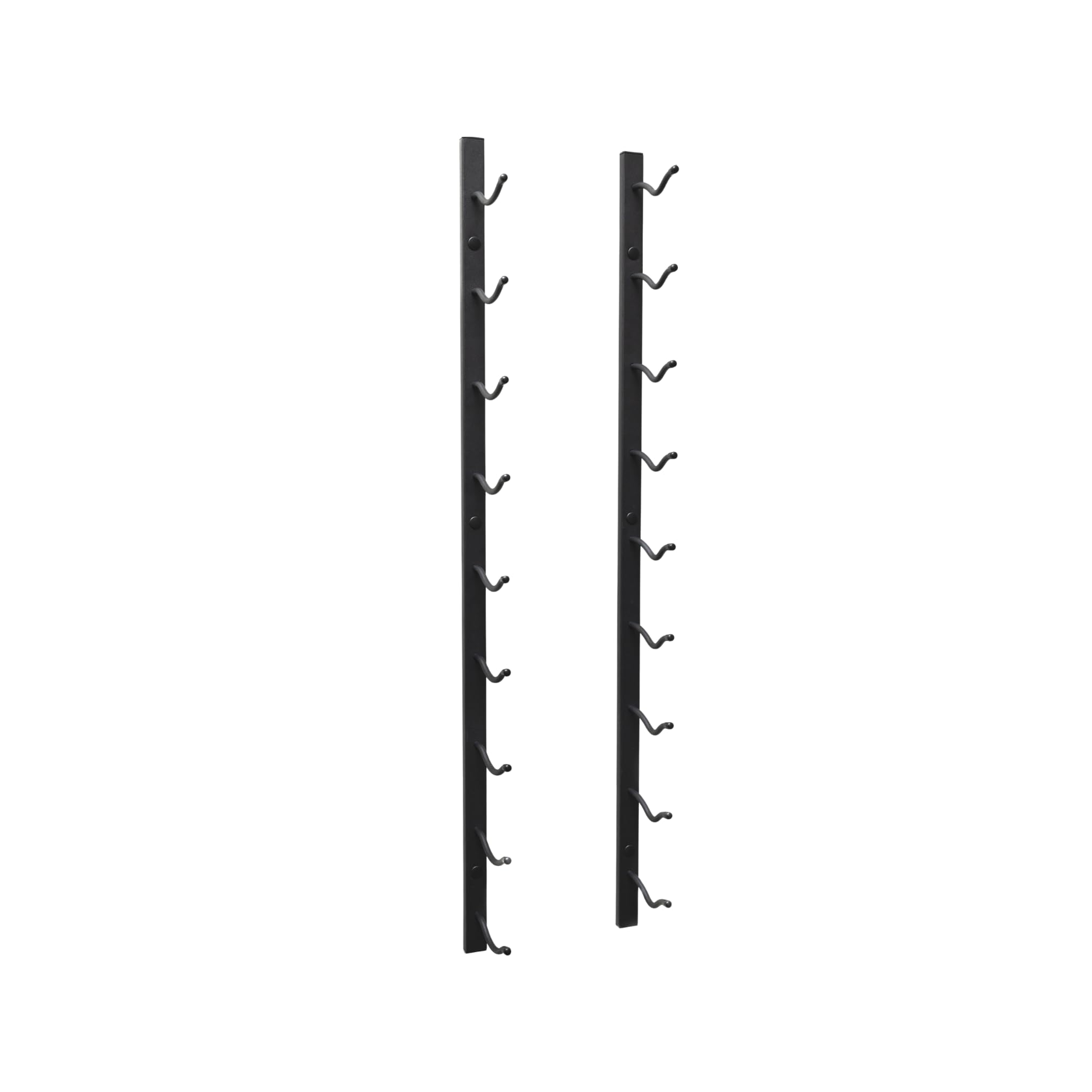 Wall Mounted Wine Rack 9 Bottle Metal Black