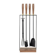 5-Piece Fireplace Tool Set with Stand