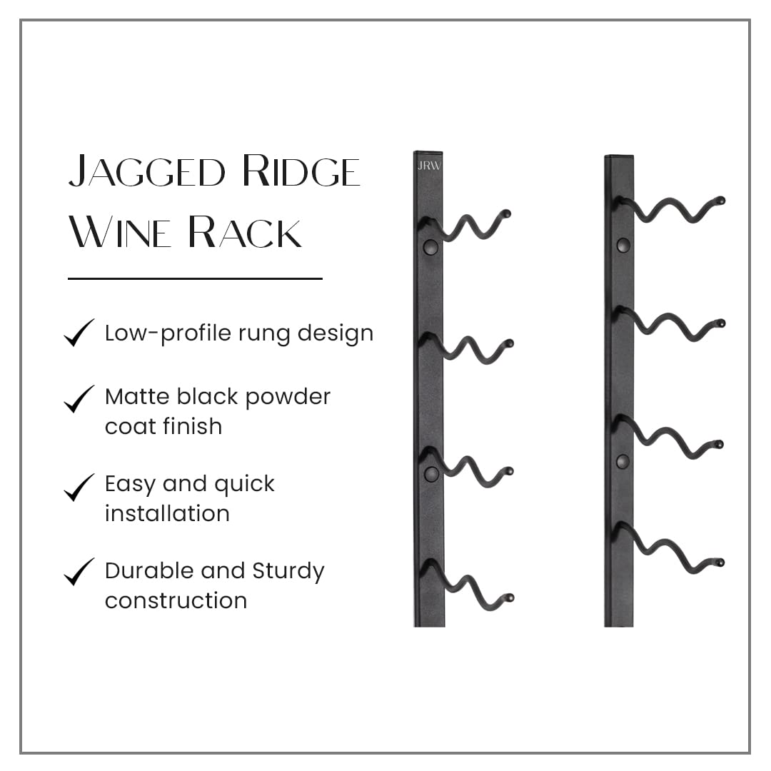 Wall Mounted Metal Wine Rack - 24 Bottle Holder