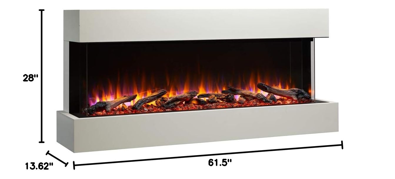 55-Inch Floating Mantel Kit for Electric Fireplace