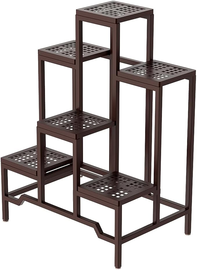 4-Tier Aluminum Plant Stand - Indoor Outdoor Flower Rack