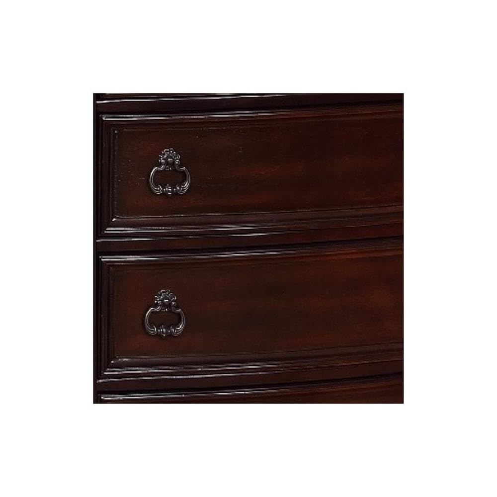 5 Drawer Wooden Chest with Marble Top