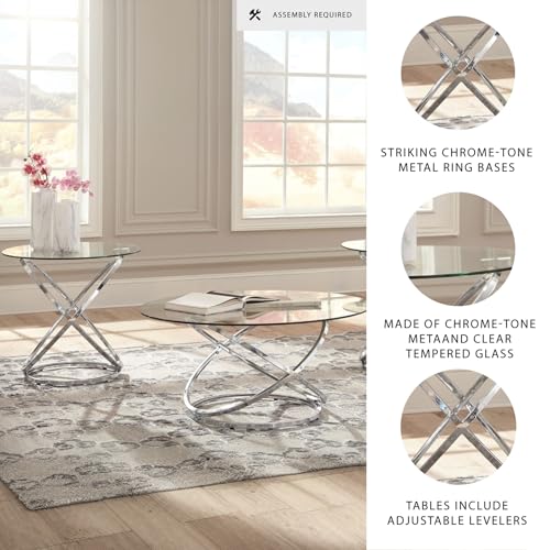 Hollynyx Round 3-Piece Occasional Table Set