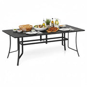Metal Patio Dining Table for 8