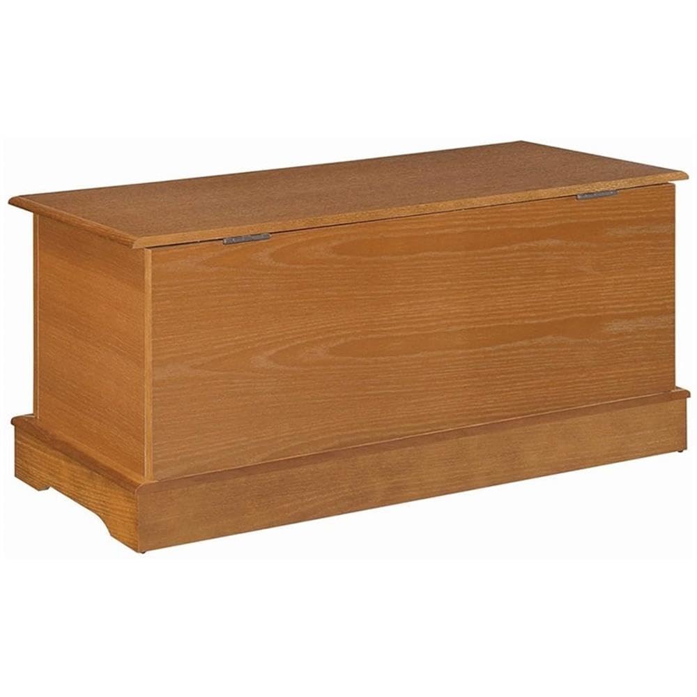 Cedar Wood Storage Blanket Chest Bench Honey Brown
