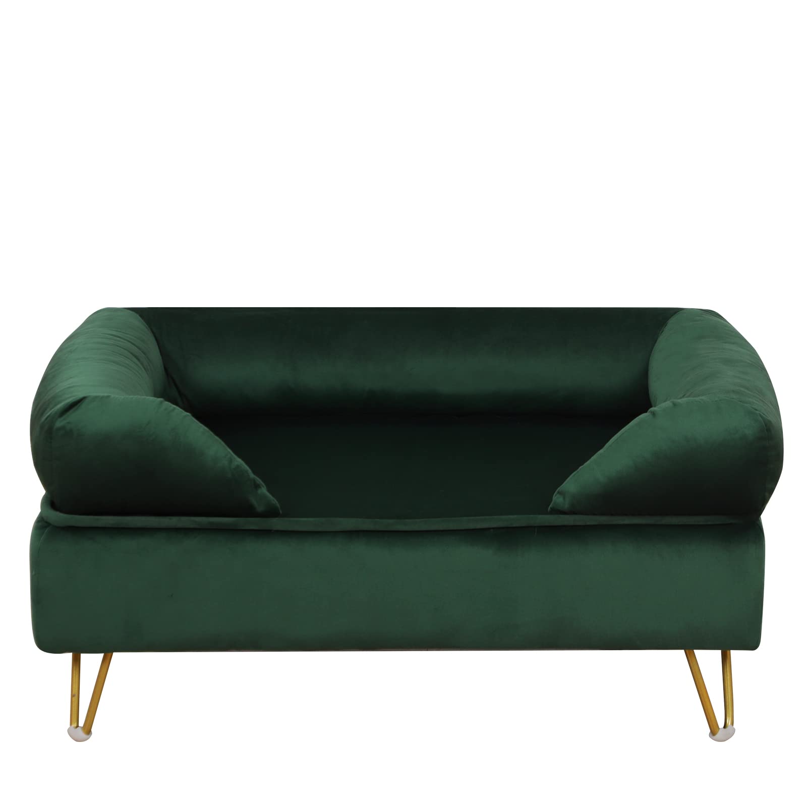Velvet Pet Sofa with Wooden Frame