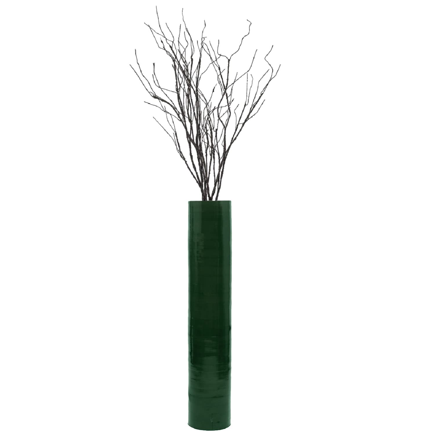 30-Inch Bamboo Floor Vase - Cylinder Shape