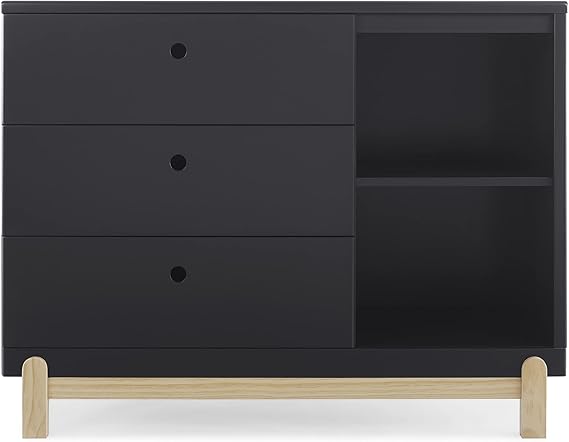 Poppy 3 Drawer Dresser with Cubbies