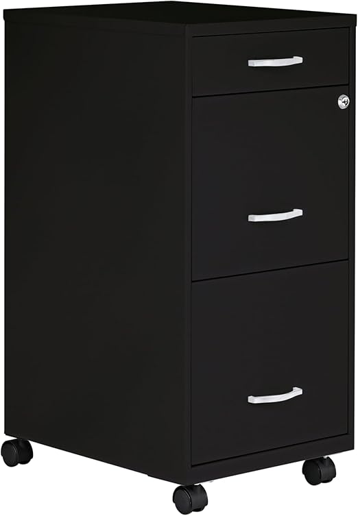 3-Drawer Mobile File Cabinet