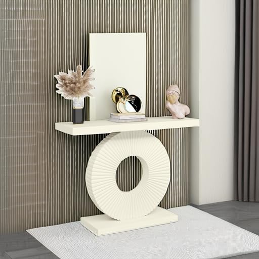 Modern Console Table with Geometric Base