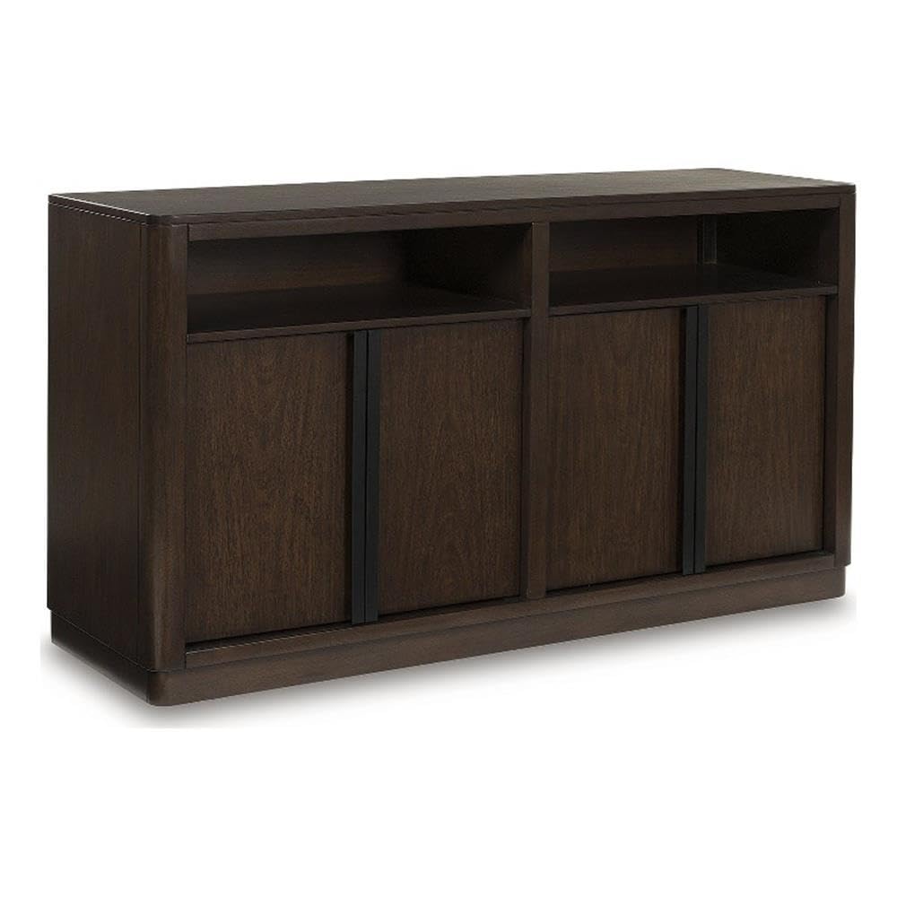 Modern Wood Dining Server with Storage