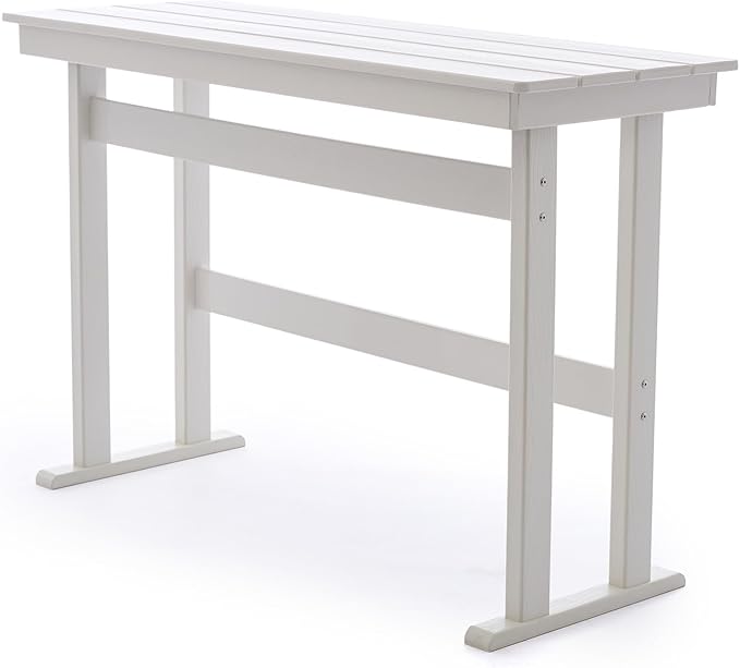 54" Outdoor Bar Height Patio Table - Dark Grey