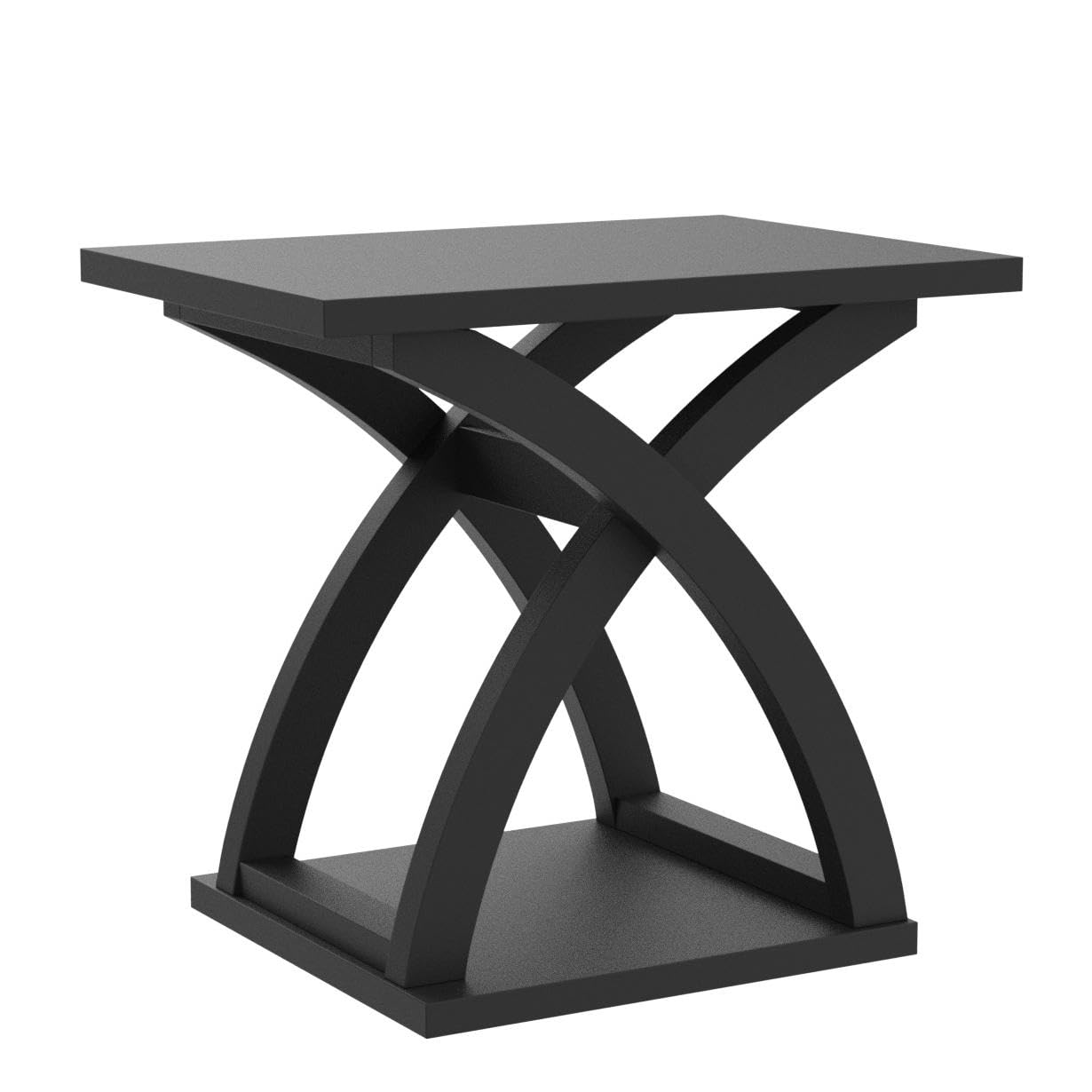 End Side Table Set of 2 with Storage Shelf