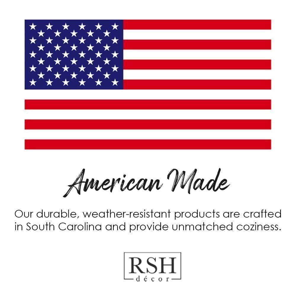 Set of 4 Indoor Outdoor Decorative Throw Pillows - Navy Blue