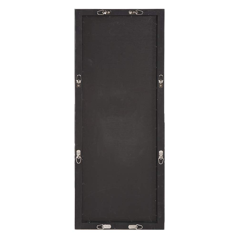 Dynasty Rectangular Wall Mirror with Circular Overlay Silver Leaf Finish