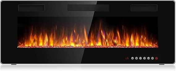 72 Inch Ultra-Thin Linear Electric Fireplace