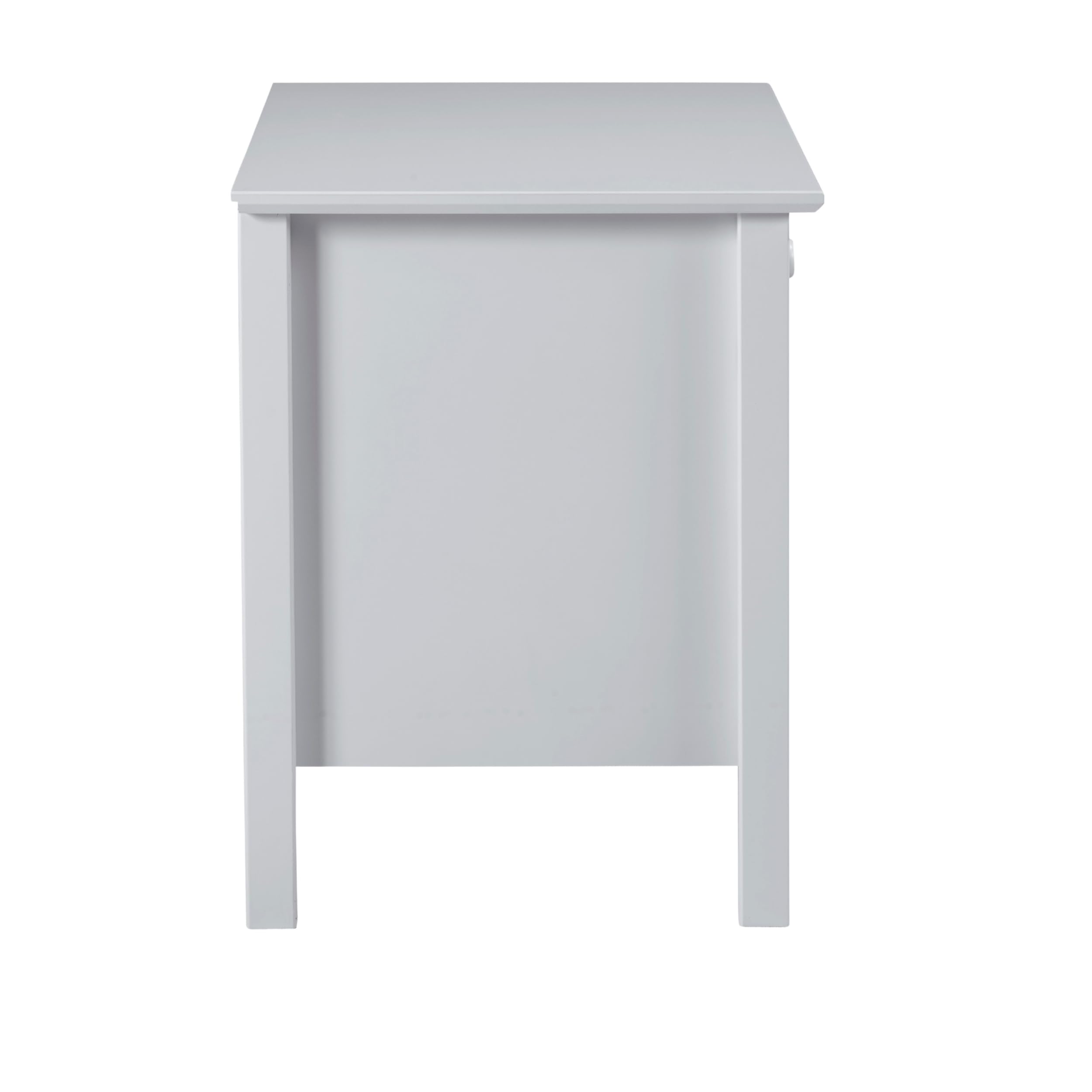 Wooden Nightstand with Drawer and Storage