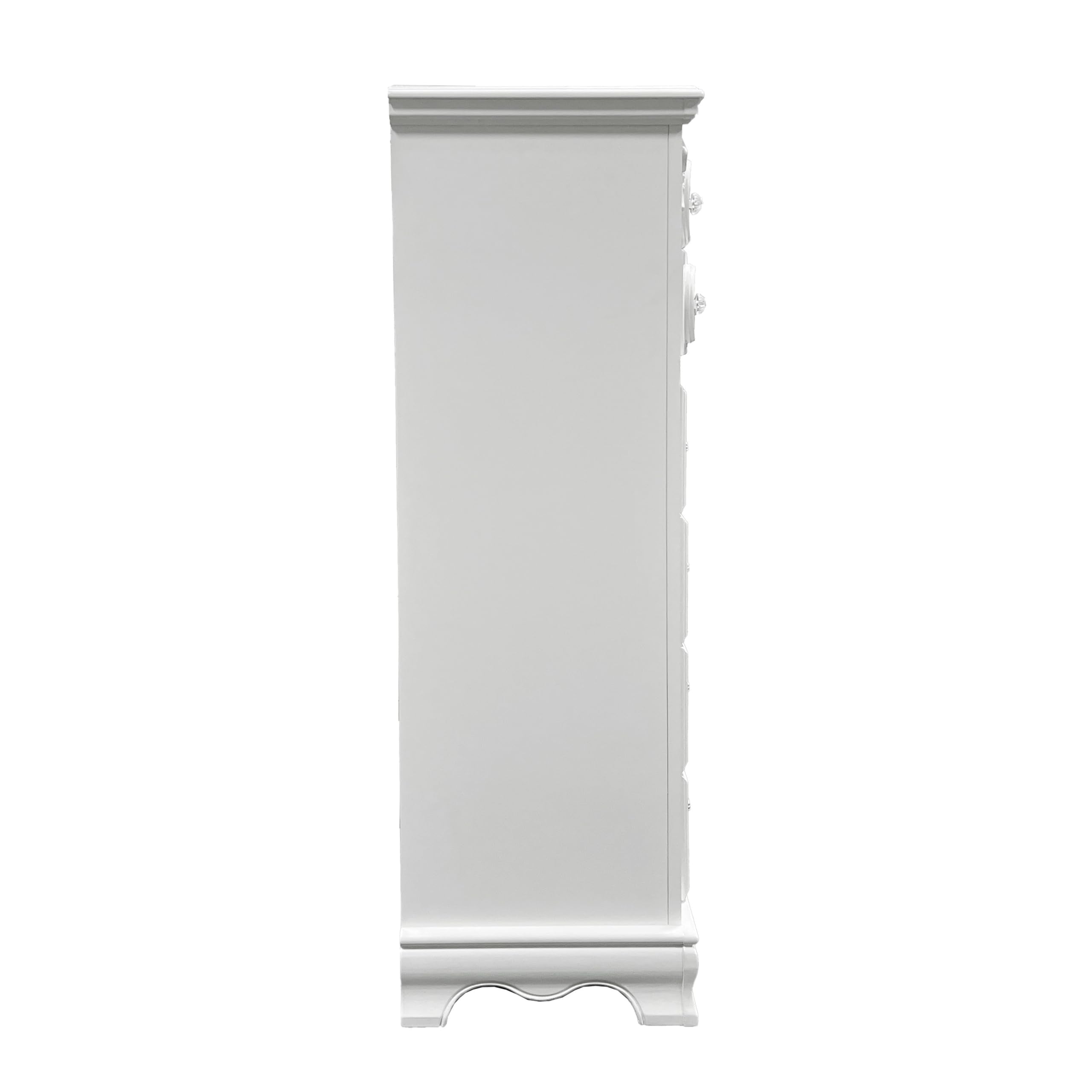 Flora 5-Drawer Chest White