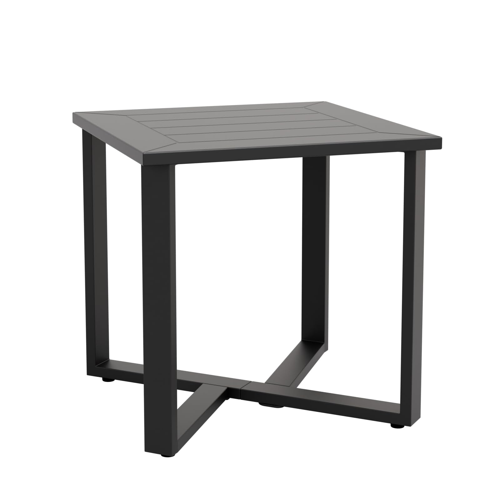 Weather-Resistant Steel Outdoor Side Table